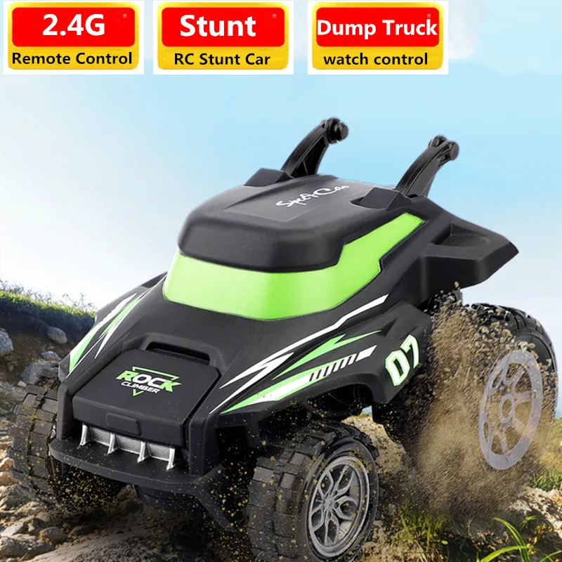 

20KM/H High Speed RC Stunt Programming Car high power climbing car watch control drift car with light all-round driving car toy