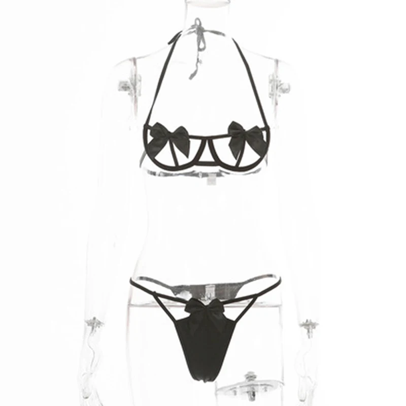 

exy Fashion Lace Lingerie Underwear Set Sleepwear Steel Ring Pajamas Garter