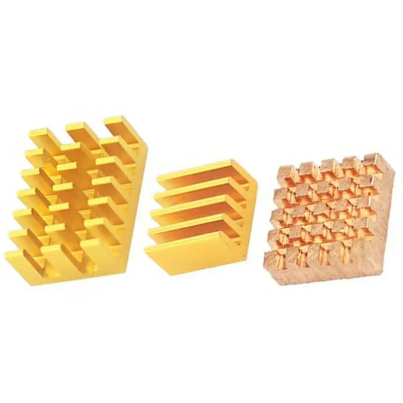 3 шт. медные и алюминиевые радиаторы для охлаждения Raspberry Pi 4B +/2B| |