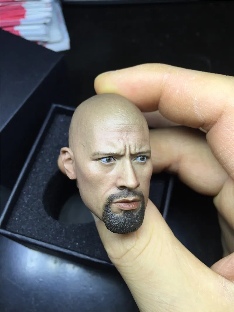 Каменная голова Dwayne Johnson масштаб 1/6 матовая телескопическая фигурка 12 дюймов |