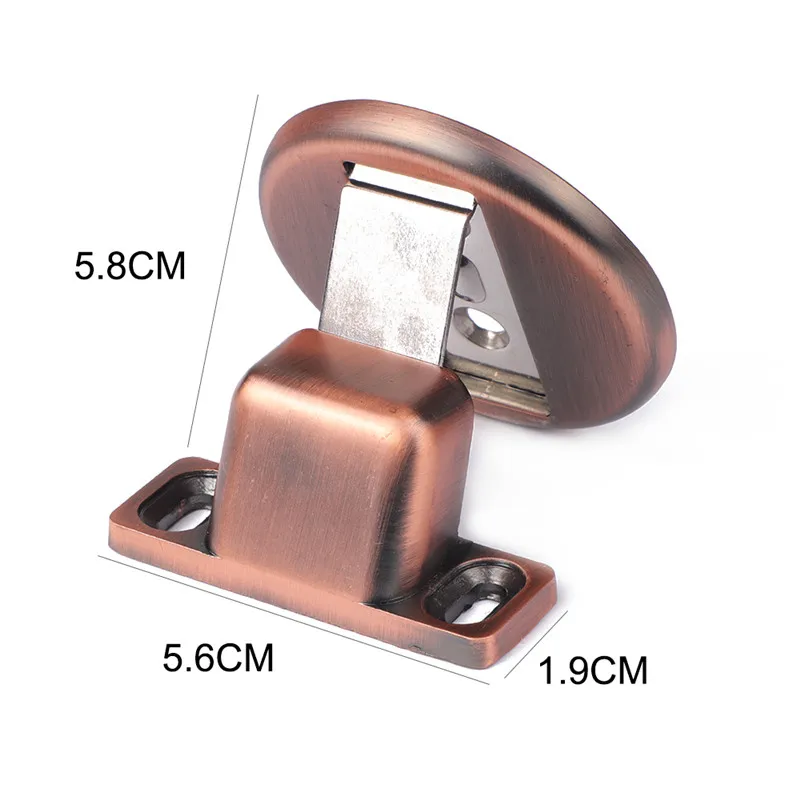 Magnetic Door Holder Stopper Invisible Doorstop Wall Floor Mount Safety Catch Stainless Steel Door Suction Bedroom Supplies