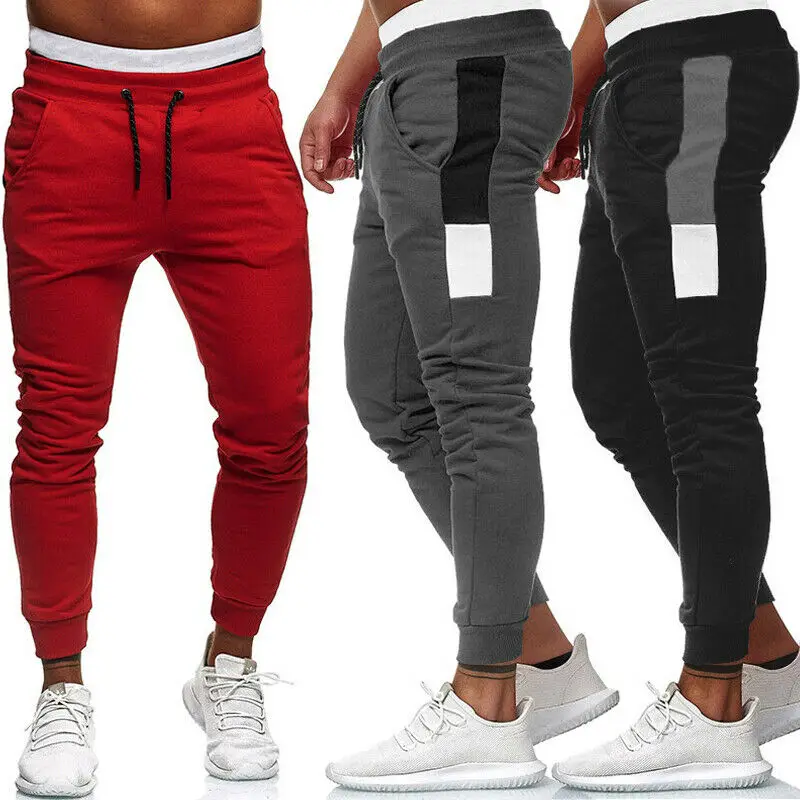 

Mens Sport Gym Slim Fit Pants Tracksuit Bottoms Joggers Long Trousers Sweatpants