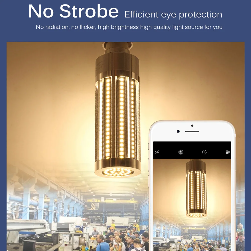 

Corn Lamp Supplies 15-100W For Home Outdoor Power Saving High Brightness Commercial Lighting Aluminum Warm White E27 LED Light