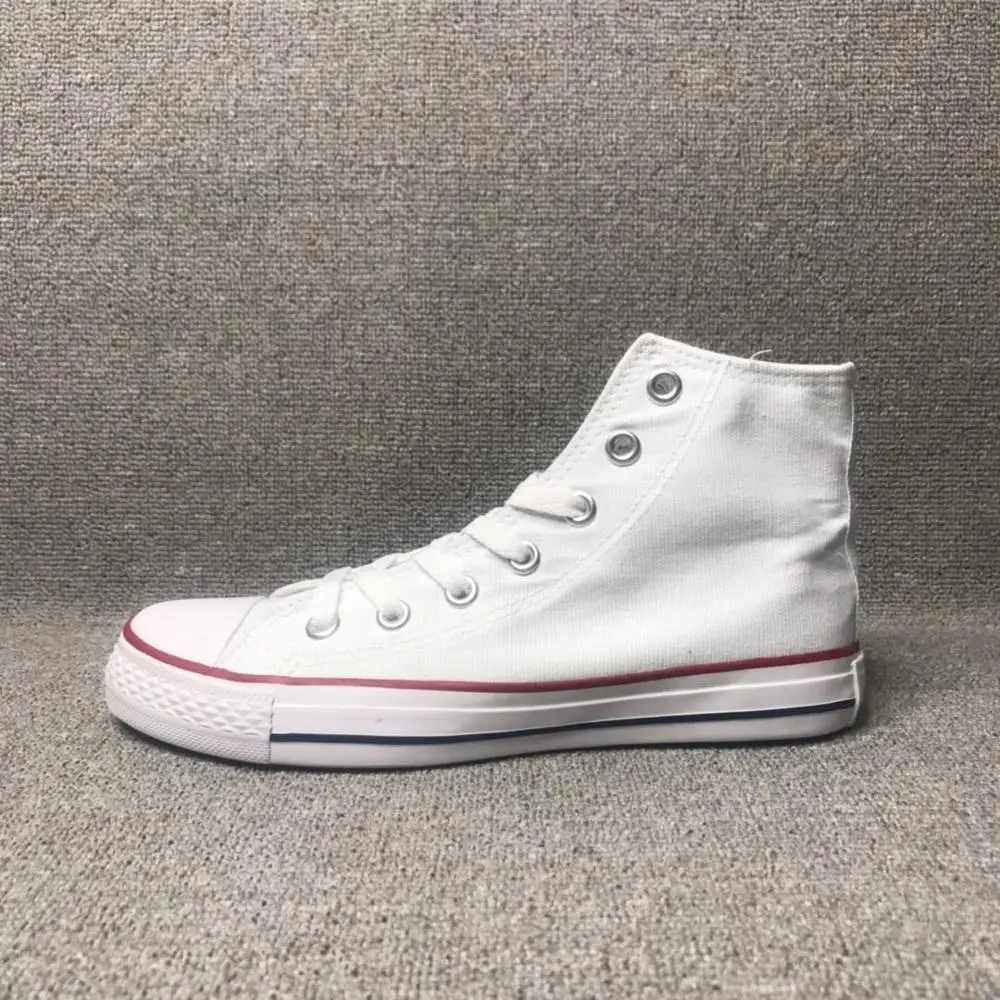 Новинка года; женские классические повседневные парусиновые туфли Allstars; модные кроссовки; обувь для скейтбординга - Цвет: high white