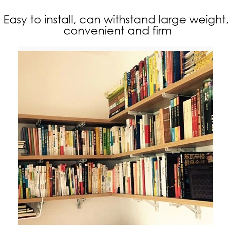 2 шт. треугольные гнущиеся угловые кронштейны с металлическим выпуском складные