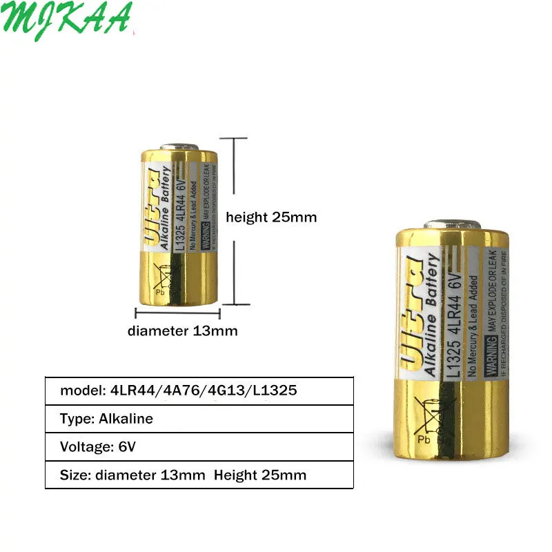 20 штук 4LR44 6V батареи L1325 4AG13 4A76 544 главным образом высушите щелочной Батарея