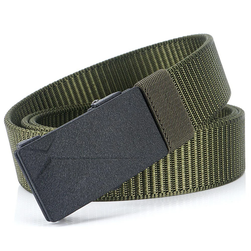 

High Quality Men Belt Fashion Nylon Belts for men Metal Automatic Buckle Waist Belt Canvas belt Outdoor Sport Belts Man Strap