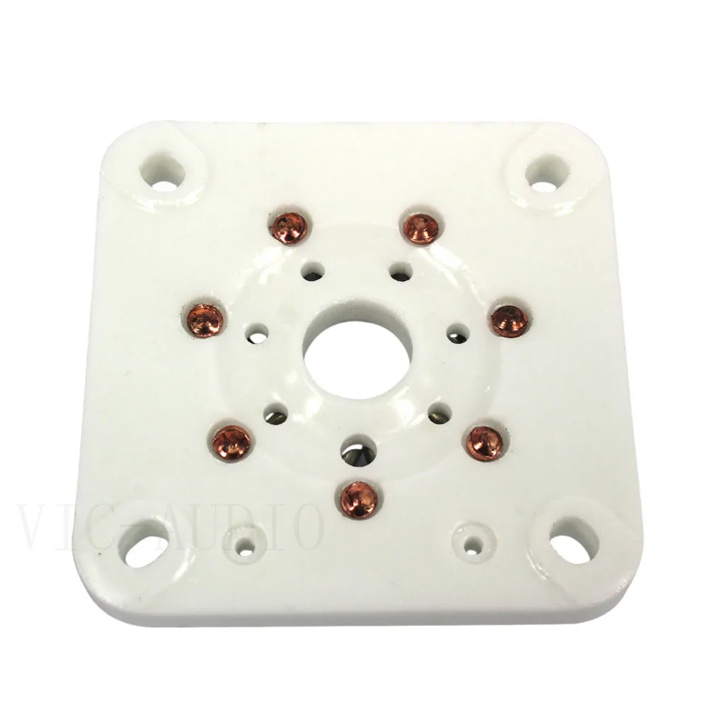 10 шт. B7A оловянные трубчатые розетки с керамическим основанием для 6C33 3C33 832A 5894 FU 29