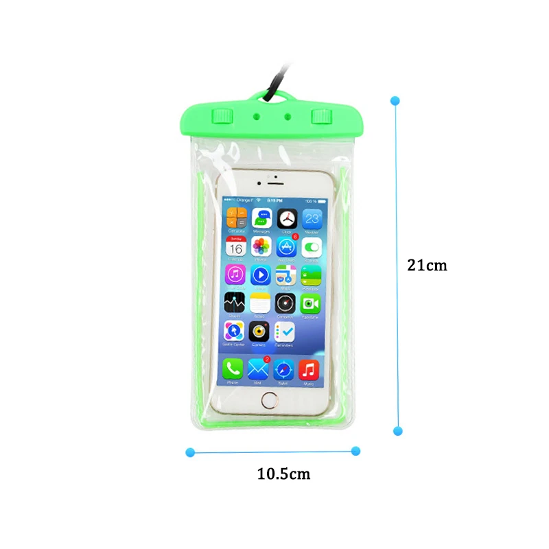 Пляжная сумка для телефона светящийся водонепроницаемый чехол плавания гаджет