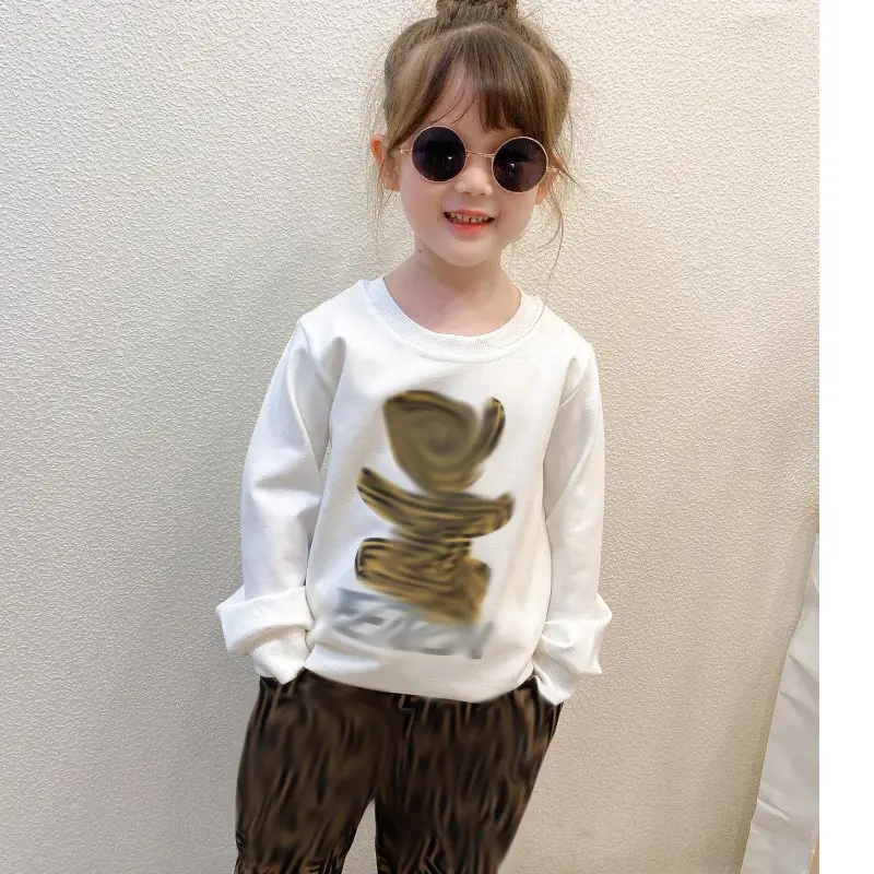 

F301011 High quality Baby Girls Clothing Set Infant Children Casual Clothes Sets Kids Swearter+Pants Outfit Tracksuit 2PCS