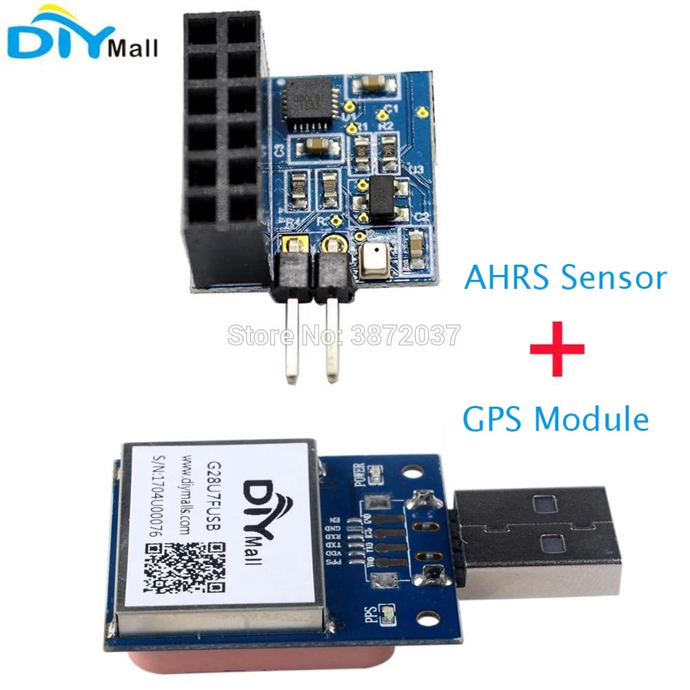 GPS and AHRS DIYmall VK-162 Gmouse USB gps навигационный модуль AHRS сенсор контроллер вентилятора схема MPU9250+ BMP280 - Комплект: GPS and AHRS