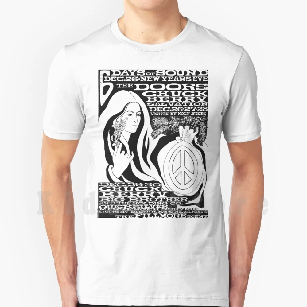 Футболка мужская хлопковая с надписью Six Days Of Sound | Мужская одежда