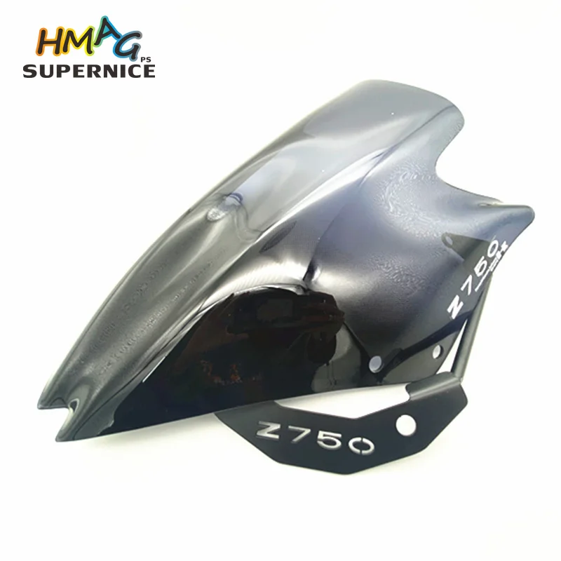 

Smoke Black Motorbike Windshield Fit For Kawasaki Z750 Z750R Z750 2007 2008 2009 2010 2011 2012 Windscreens Wind Deflectors