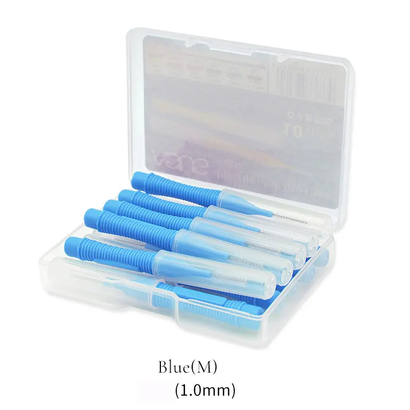 Популярная Ортодонтическая щетка 10 шт./кор. 1 в форме межзубной щетки чистка зубов