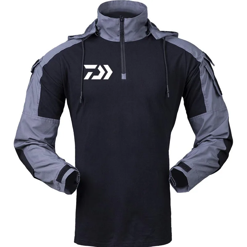 

Winter Tactical Men's Outdoor Sports Camouflage Hiking Fishing Jackets Windbreaker Hooded Coat Fishing Jerseys Outwear