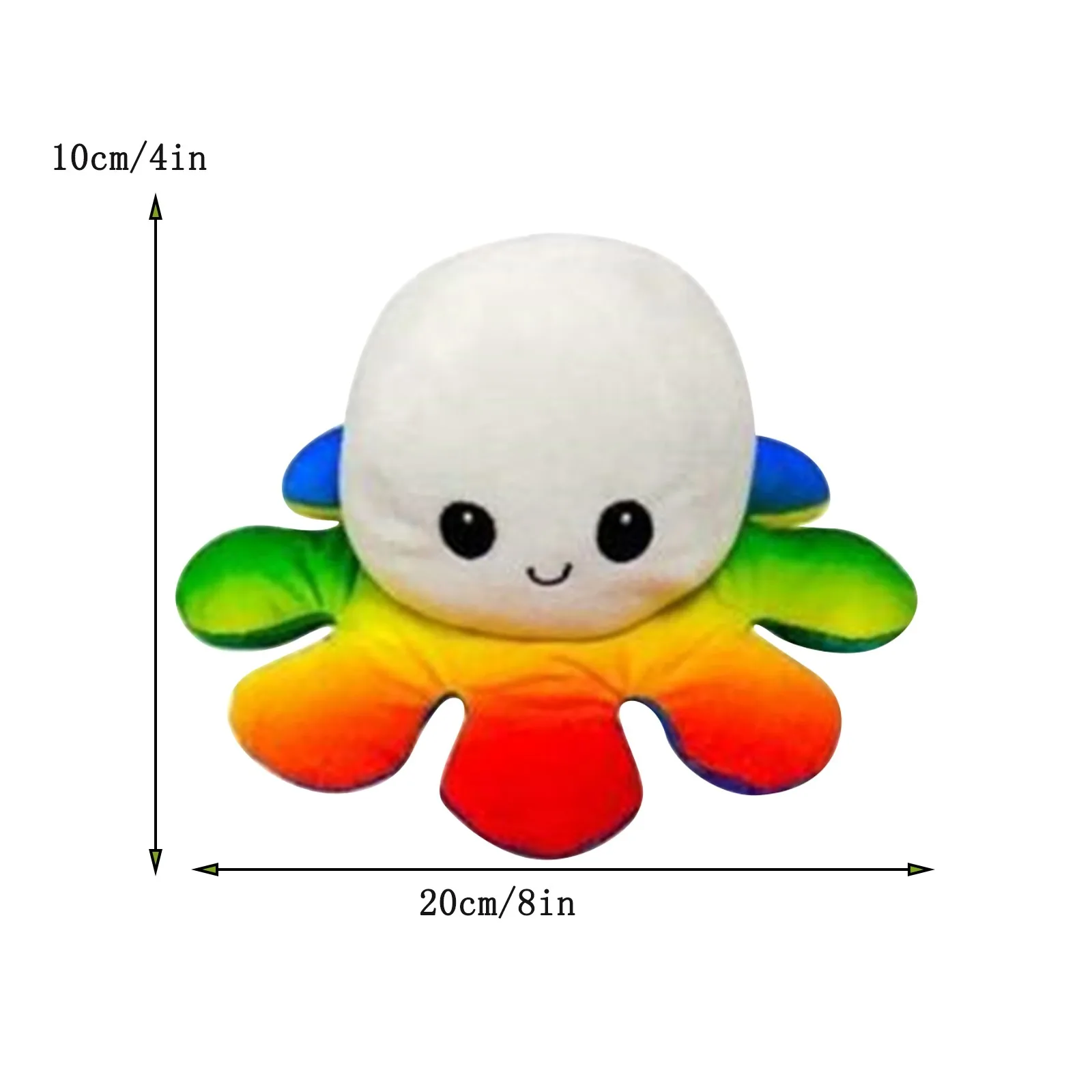 

2021 Cute Soft Simulation Flip Plush Kids Christmas Gift Double-sided Flip Plush Toy Chirdren Birthday Gift Peluche Octopus#45