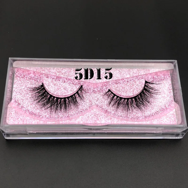 5D15 Mikiwi 5d lashes 3D норковые ресницы розовое золото блестящий чехол коробка с собственным логотипом для оптового заказа whalesale - Цвет: 5D15