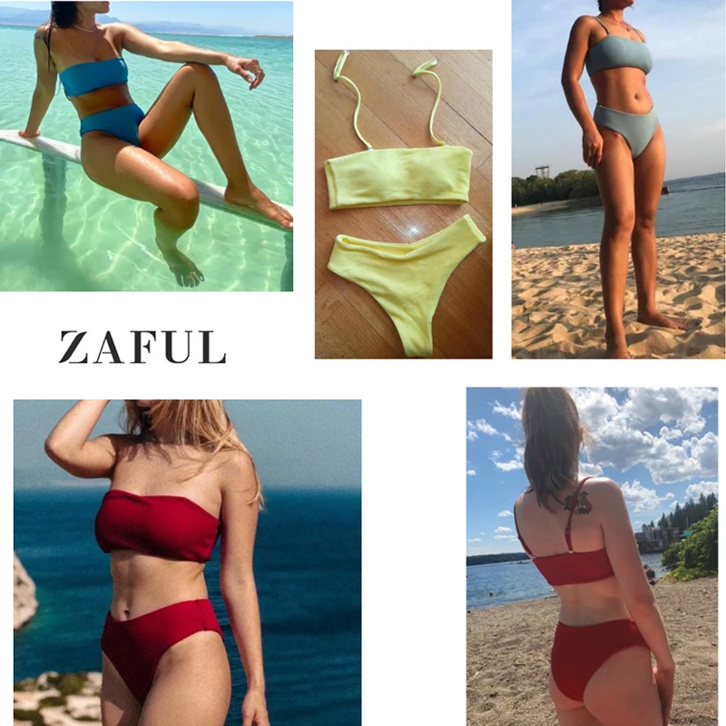 Женский раздельный купальник на бретельках с мягкой подкладкой | Женская одежда