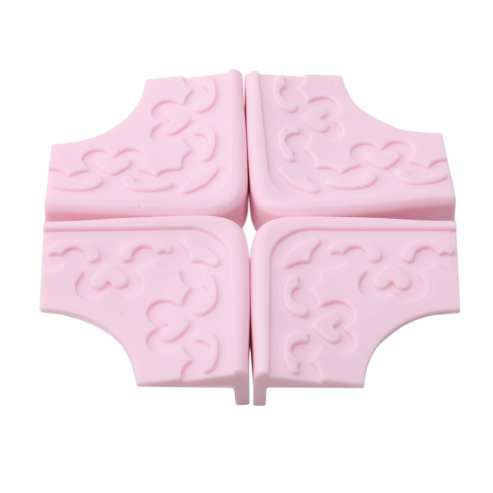 

4Pcs/Set Child Safety Soft Silicone Protector Desk Table Corner Edge Protection Cover Kid Collision Baby Safety Protection Stuff