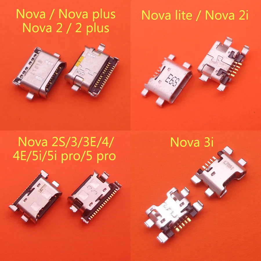 50 шт. для huawei nova 2 2i 2s 3 3i 3e 4 4e 5 5i pro plus lite зарядное устройство запасные части ремонта