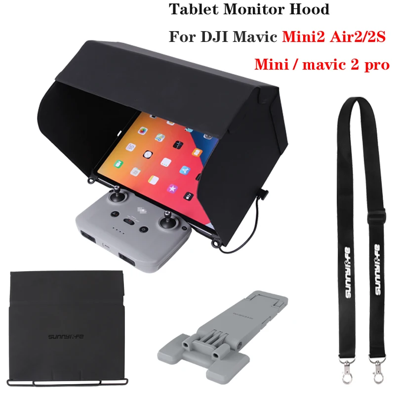 Tablet Monitor Hood Controller Sun Hood  For DJI Mavic Mini2/SE Air2/2S Remote Control Cover Sun Shade Phone Drone Accessories
