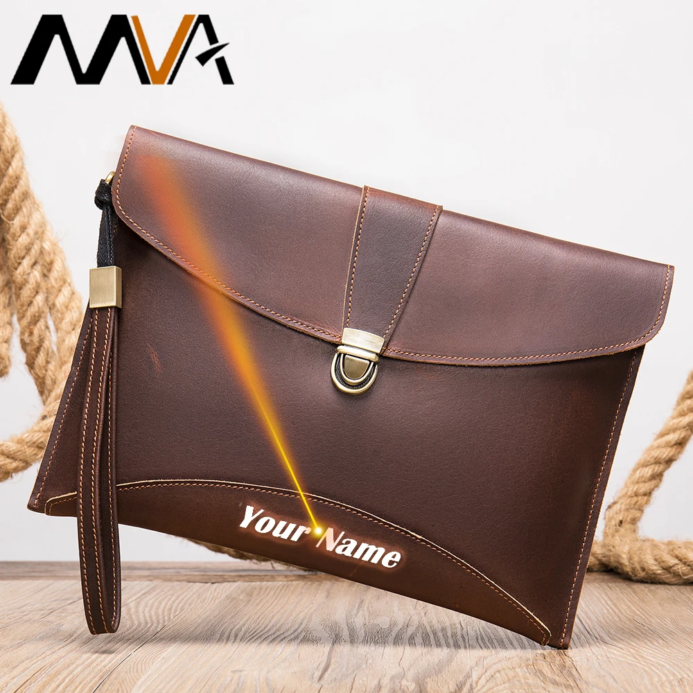 MVA Для мужчин клатч длинный кошелек из натуральной кожи кошельки лазерной