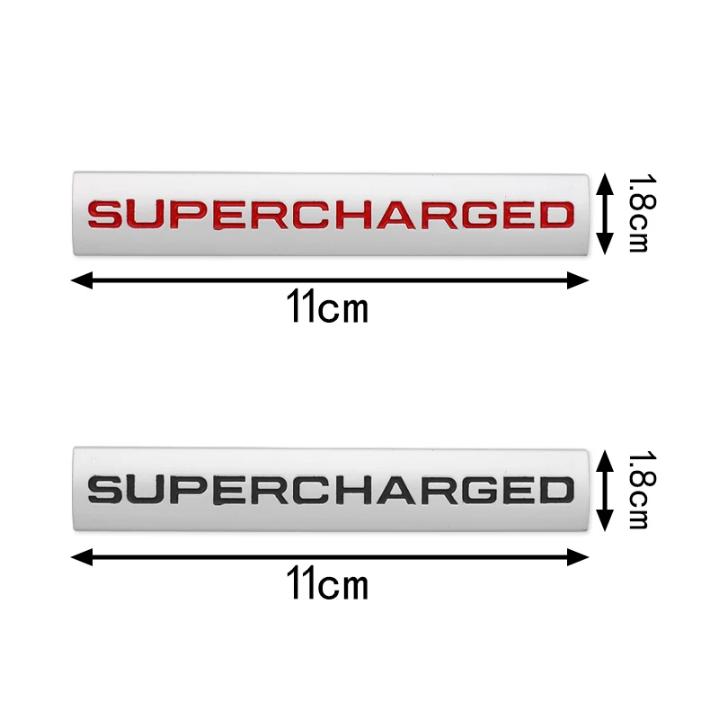 

3D Car Stickers Metal SUPERCHARGED Decal Emblem Auto Rear Trunk Car Styling Decal For Jeep BMW Audi Ford Kia Nissan Toyota Honda