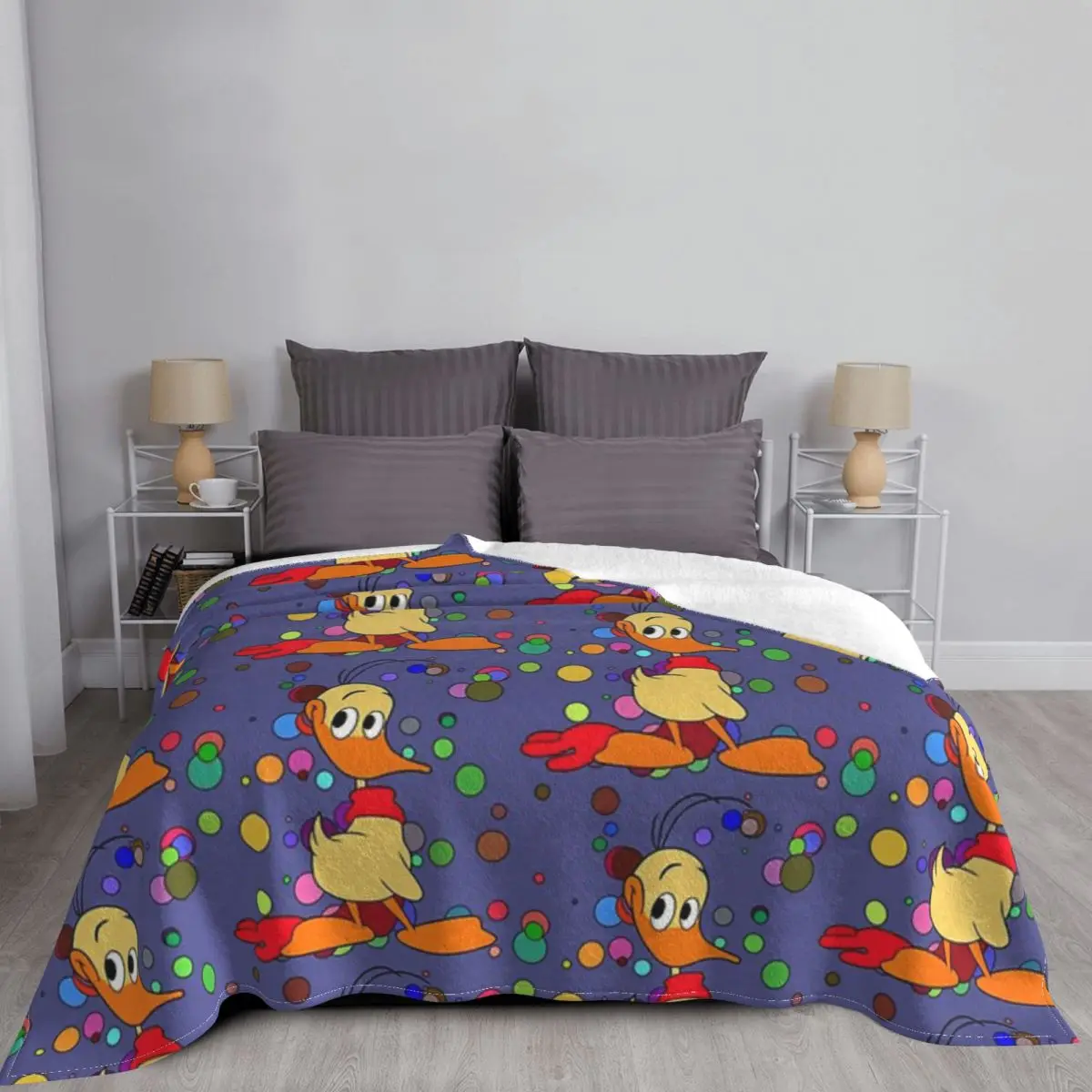 

Alfred J. Quack Throw Blanket Blanket Bedspread Bed Plaid Plaid Muslin Blanket Picknick Blanket