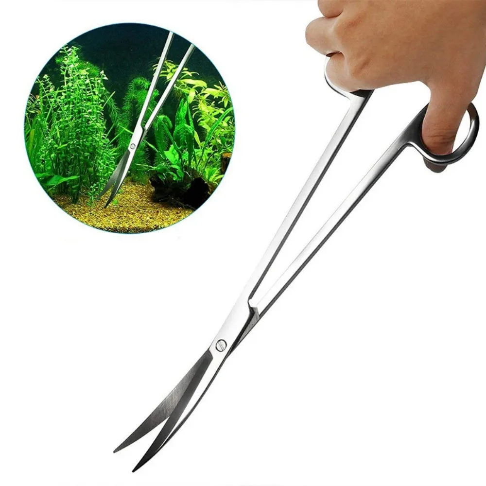 

Aquarium Tank Tools Kit Aquascaping Fish Tank Aquatic Plants Long Tweezers Scissors Stainless Steel Maintenance Tool