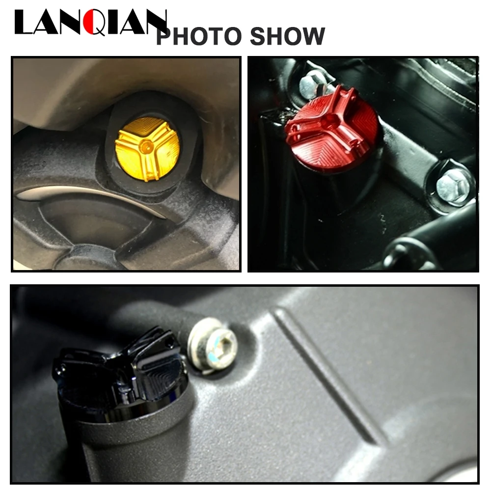 

For BMW S1000 RR Motorcycle Aluminum Engine Oil Filter Cup Plug Cover Screw S 1000 RR 2009-2020 2015 2016 2017 2018 2019 Parts