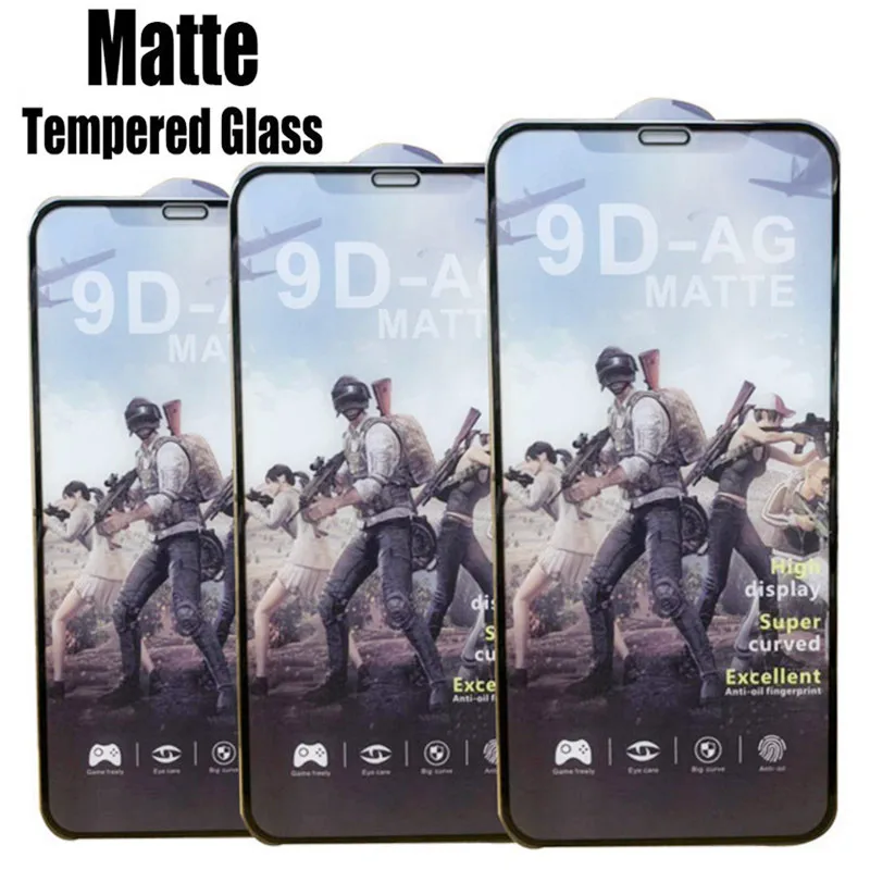 

PUBG Matte Gaming Tempered Glass for IPhone 12 13 Pro Max Mini Frosted Screen Protectors for IPhone 11 Pro XS Max XR X 7 8 Plus