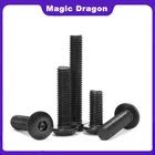 Винт с круглой головкой и шестигранным отверстием, 50 шт.лот, M3, M4, M5, M6, M8, M10, класс 12,9