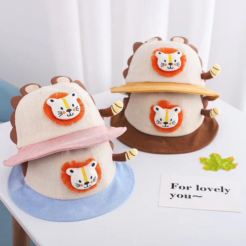 

Детские шапки из хлопка, весенне-летние детские шапки для мальчиков, модная Осенняя Рыбацкая шапка, детская пляжная шапка, милая мультяшная ...