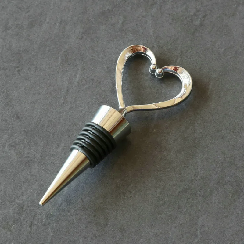 1 шт. металлическая в форме сердца бутылка Красного вина вакуумная пробка