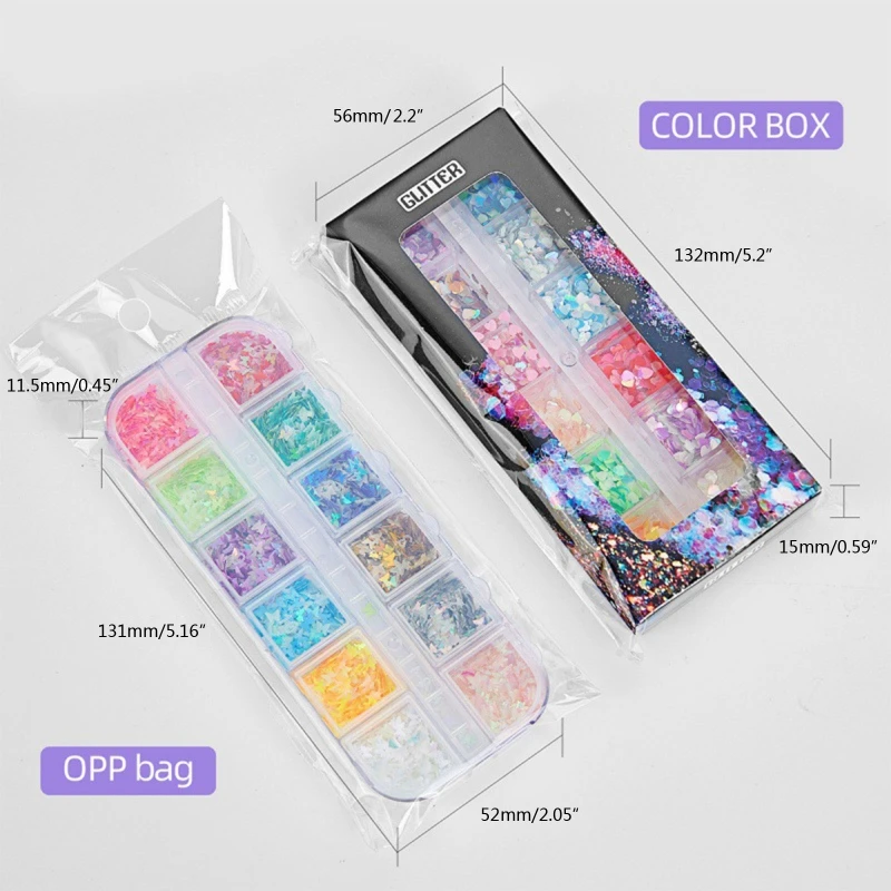 

Светящаяся пудра для ногтей блестки блеск бабочка пятиконечная звезда лак для ногтей