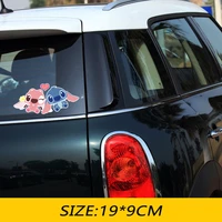 pelly piggy lovely stitch car sticker adorable car styling vinyl decal reflective waterproof decal for laptopautosuitcasewall