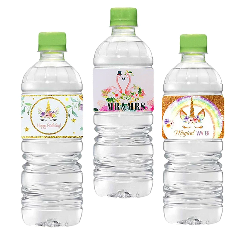 Детские вечерние поставки бутылка наклейки на день рождения с изображением