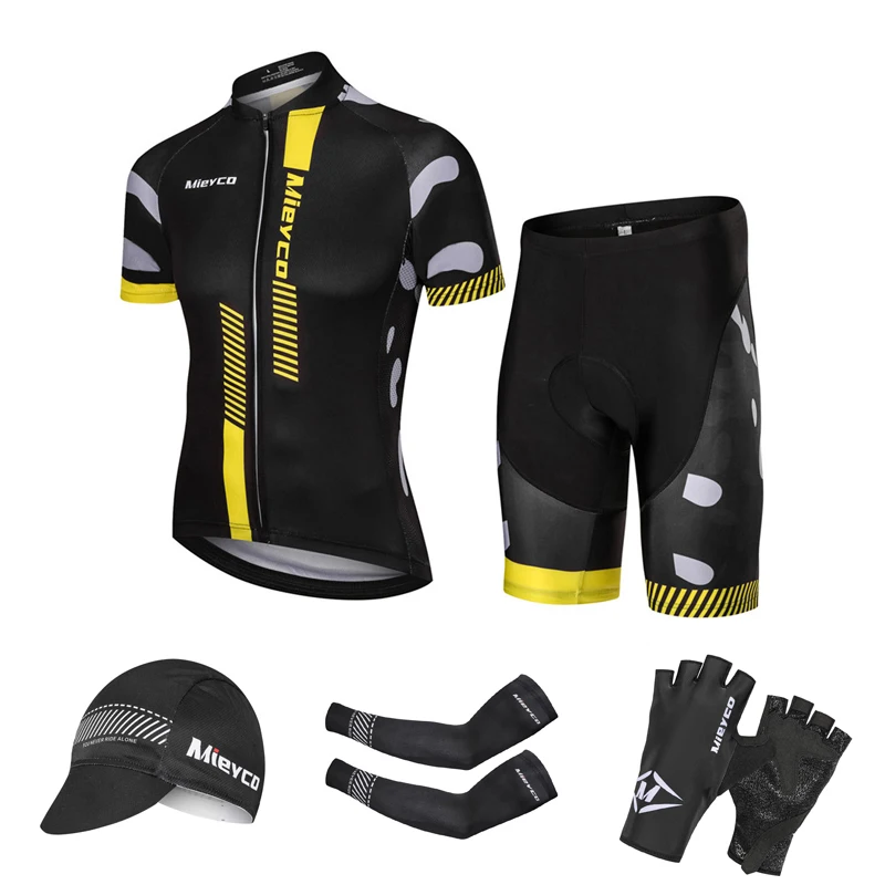 

Костюм велосипедный Mieyco мужской с УФ-защитой, комплект одежды из Джерси для езды на шоссейном велосипеде, Униформа, идеально подходит для ез...