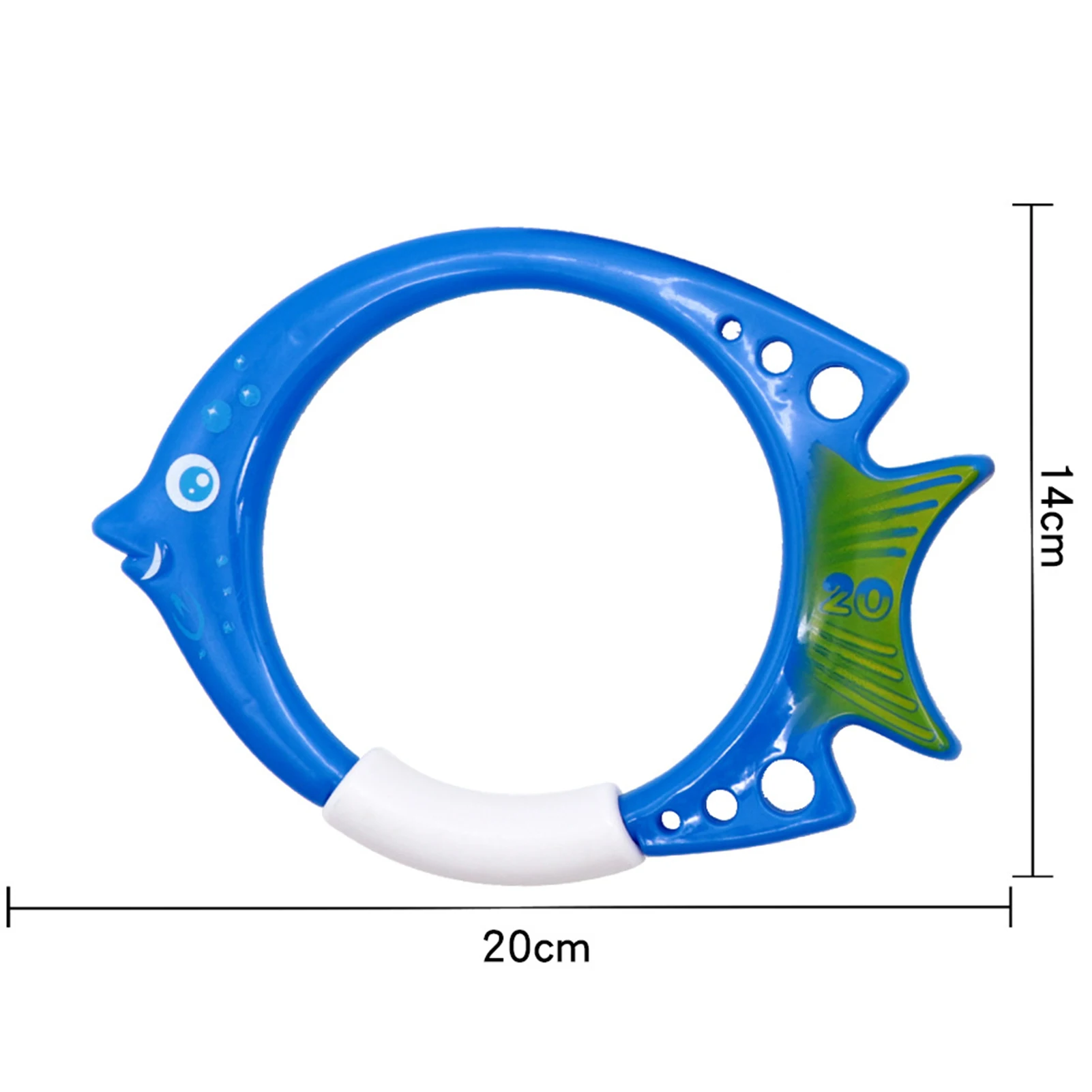 

Diving Throwing Fish Ring Swimming Pool Toys Baby Bath Play Water Summer Educational Swim Underwater Diving Stick Play Water Toy