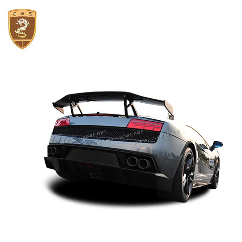 

CSSYL Carbon Fiber D Style Car Rear Wing Trunk Lip Spoilers Fits For Lamborghini Gallardo LP550 LP560 LP570 Spoiler 2004-2012