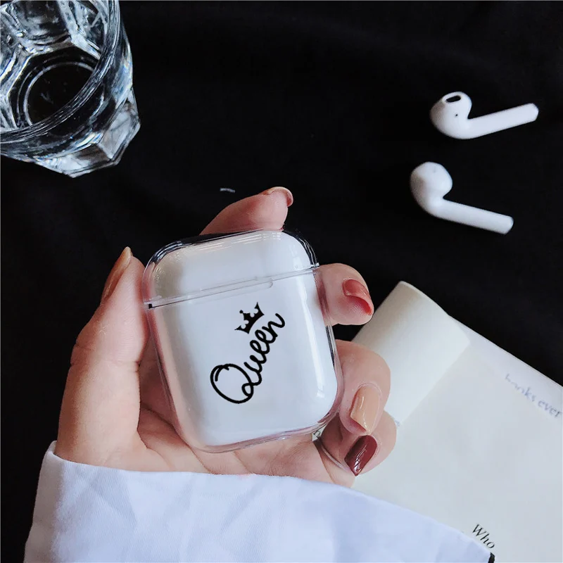 Мягкий силиконовый роскошный чехол Air Pods для Apple airpods чехол Милые простые линии прозрачный чехол Airpods в наушниках аксессуары