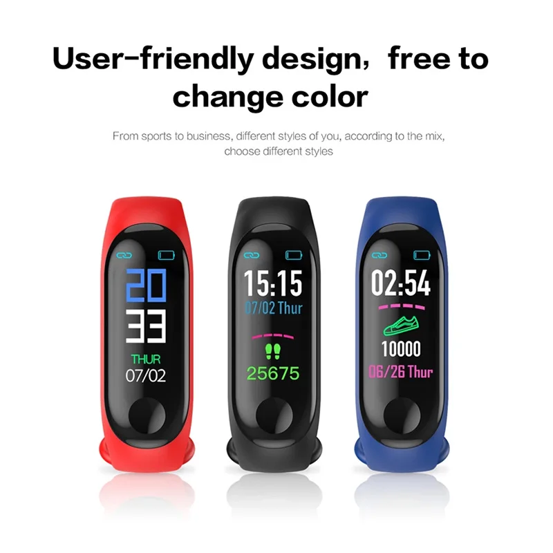 2019 мужские и женские часы браслет новый простой умный Bluetooth датчик сердечного
