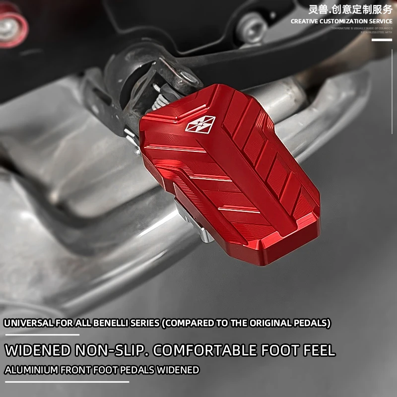 

Motorcycle Front and rear Footrest Non-slip Pedals Rest Foot Pegs pads For Benelli BJ600GS BN302S TNT 600i Tornado 302R TRK502