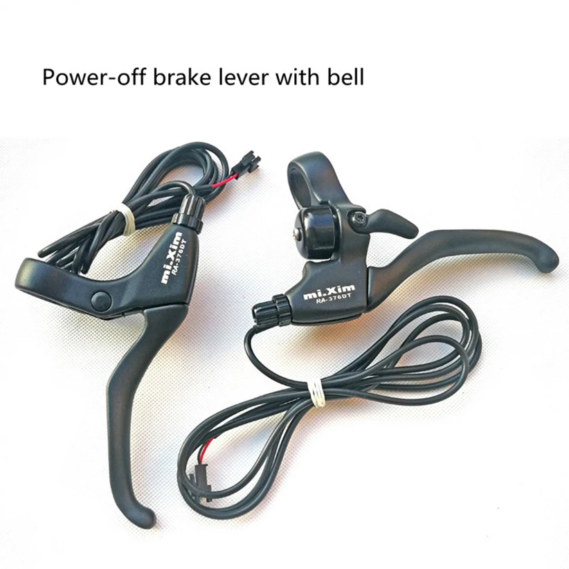 

Mi.xim Lithium Electric Bicycle Long Finger Brakes Electric Bike With Bells Brake Power Off Brake handle