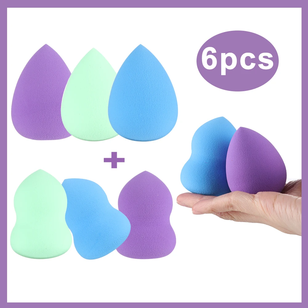 6 штук/упаковка сухой мокрой многофункциональная лицевая основа для макияжа