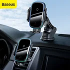 Baseus Автомобильный держатель для телефона 15 Вт Qi автомобильное беспроводное зарядное устройство двойной режим интеллектуальное автомобильное крепление для выхода воздуха Беспроводной автомобильный держатель для телефона