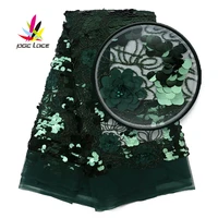 nigerian lace fabrics 2019 hot sale laser cut lace fabric green color sequins lace fabric for women xz2678b 1