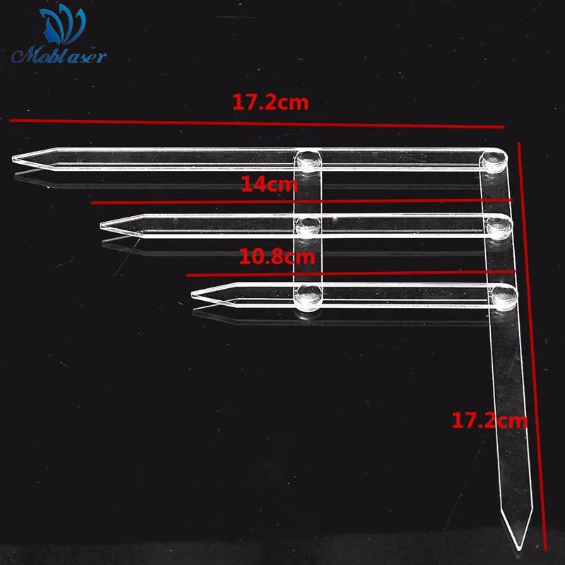 Линейка для бровей с золотым соотношением перманентного макияжа вышивка