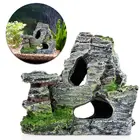 Аквариум с видом на горы Рок Пещера дерево мост аквариум орнамент скала Декор оптовая продажа
