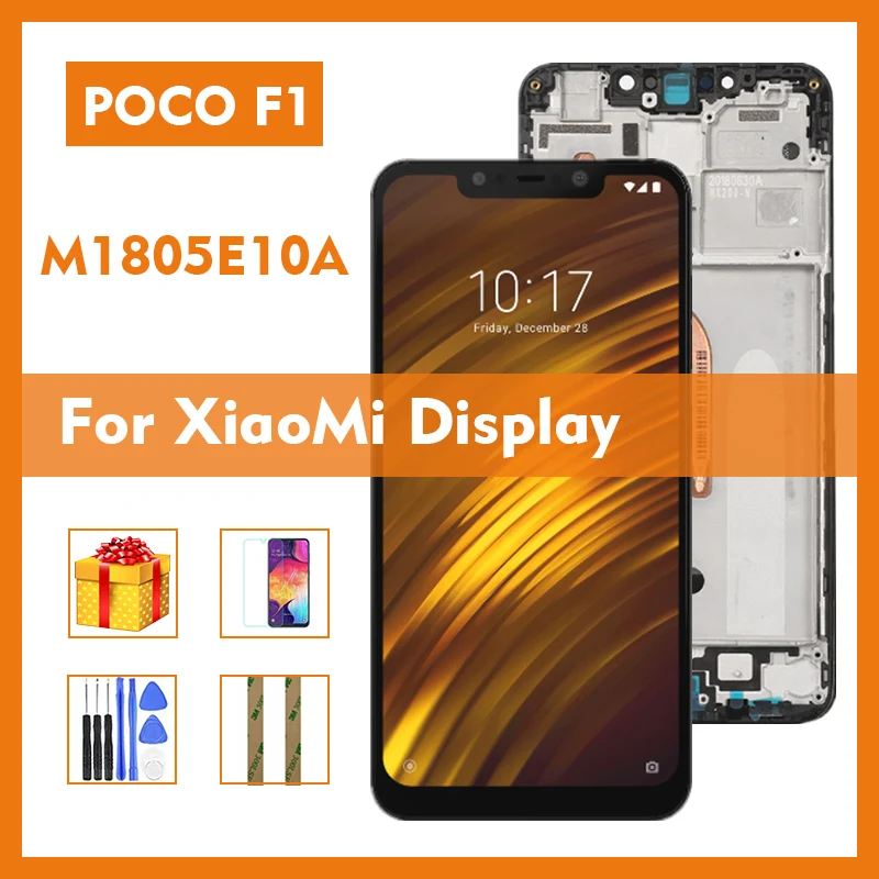 ЖК дисплей с сенсорным экраном и дигитайзером в сборе 6 18 дюйма для XiaoMi POCO Phone F1